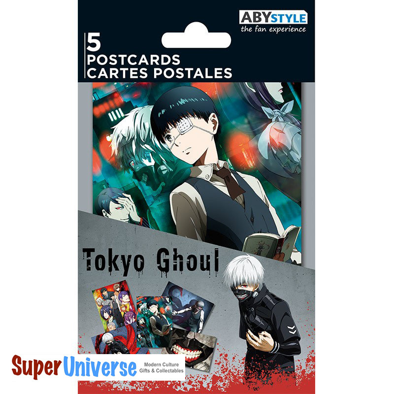 Lot de 5 cartes postales Tokyo Ghoul