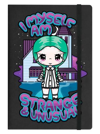 Mio Moon I Myself Am Strange and Unusual Black A5 Hard Cover Notebook